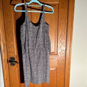 Striped Black and White Women's Dress